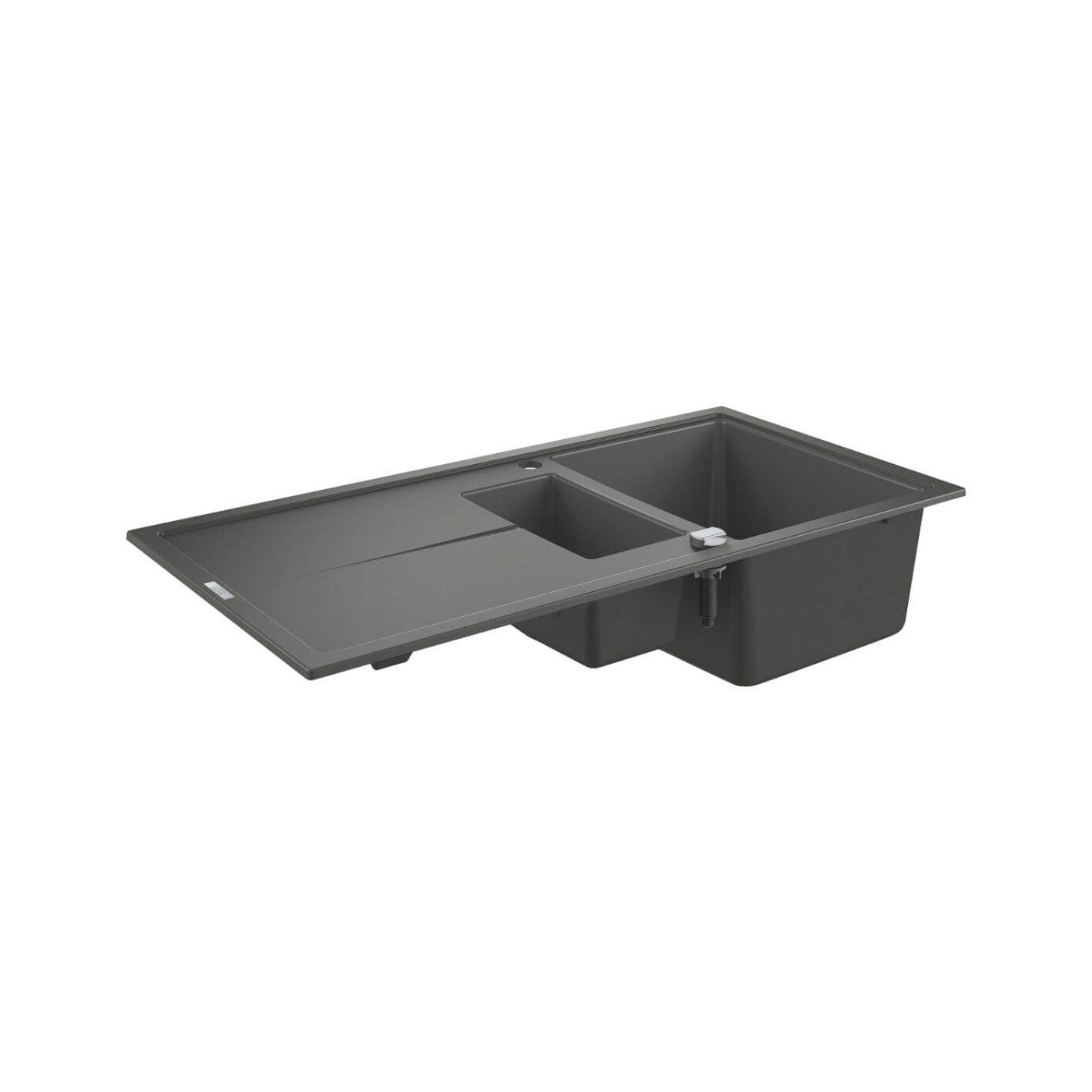 Zlewozmywak Kompozytowy K400 100x50 cm Z Ociekaczem Szary Granit 31642AT0 Grohe