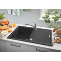 Zlewozmywak Kompozytowy K400 100x50 cm Z Ociekaczem Szary Granit 31642AT0 Grohe