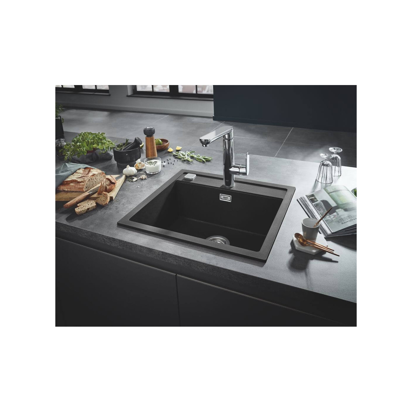 Zlewozmywak Kompozytowy K700 78x51 cm Szary Granit 31652AT0 Grohe
