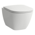 Zestaw 3w1 Miska WC Podwieszana Rimless Z Deską WC Slim Wolnoopadającą Z Izolacją Akustyczną Lua Biały H8660800000001 Laufen
