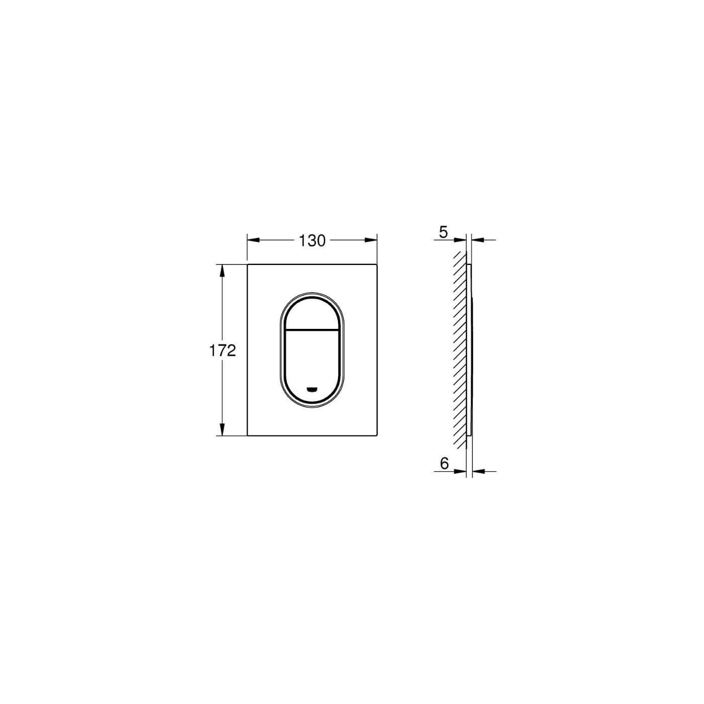 Przycisk Uruchamiający Do WC Arena Cosmopolitan S Brushed Cool Sunrise 37624GN0 Grohe