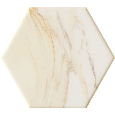 Płytka Ścienna Flare White Hex 12,5x11 Tubądzin Domino