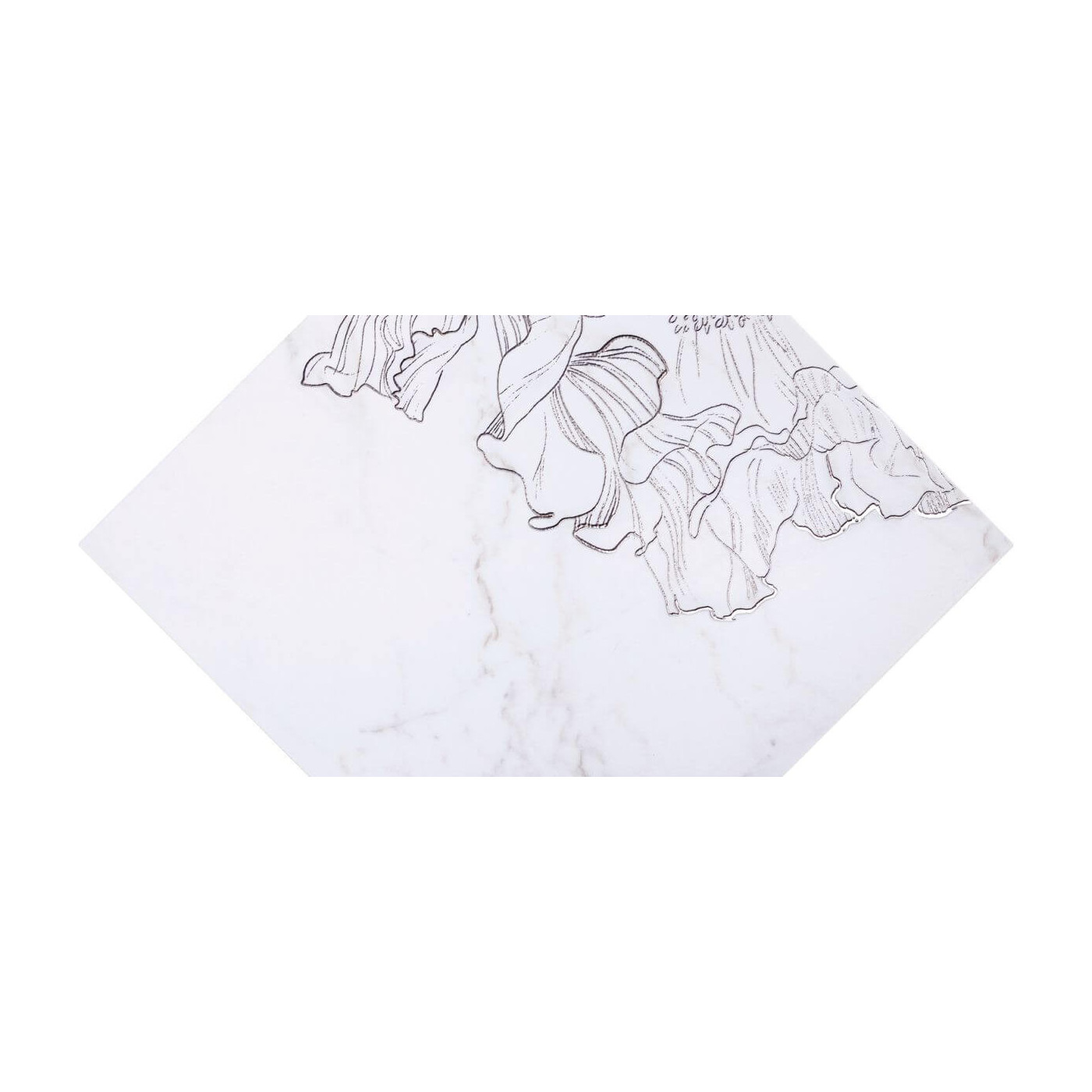Dekor Ścienny Rochelle Fleur Form Półpołysk 14,8x22,5 Tubądzin gr. 10mm