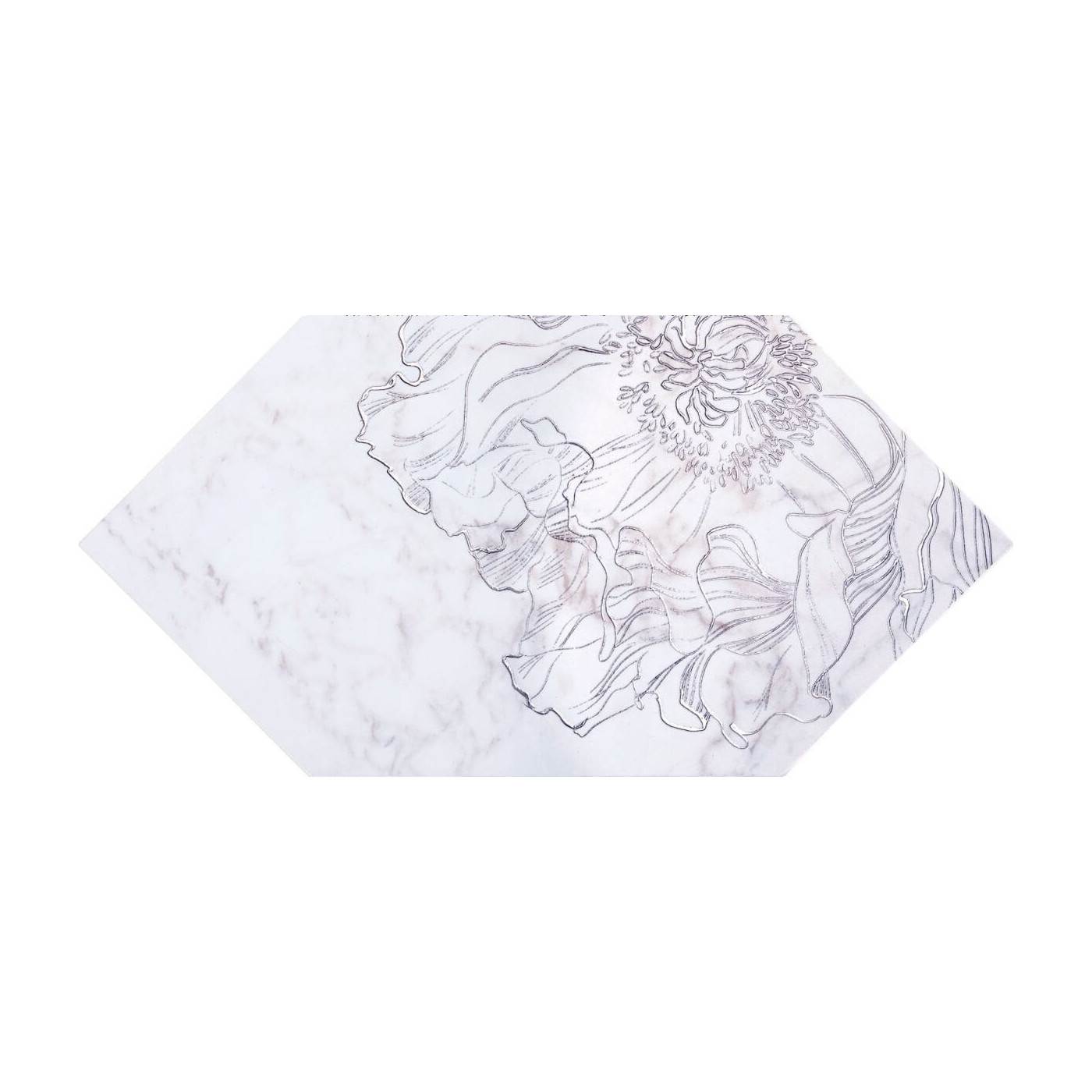 Dekor Ścienny Rochelle Fleur Form Półpołysk 14,8x22,5 Tubądzin gr. 10mm