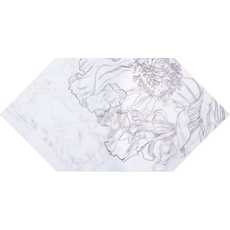 Dekor Ścienny Rochelle Fleur Form Półpołysk 14,8x22,5 Tubądzin gr. 10mm