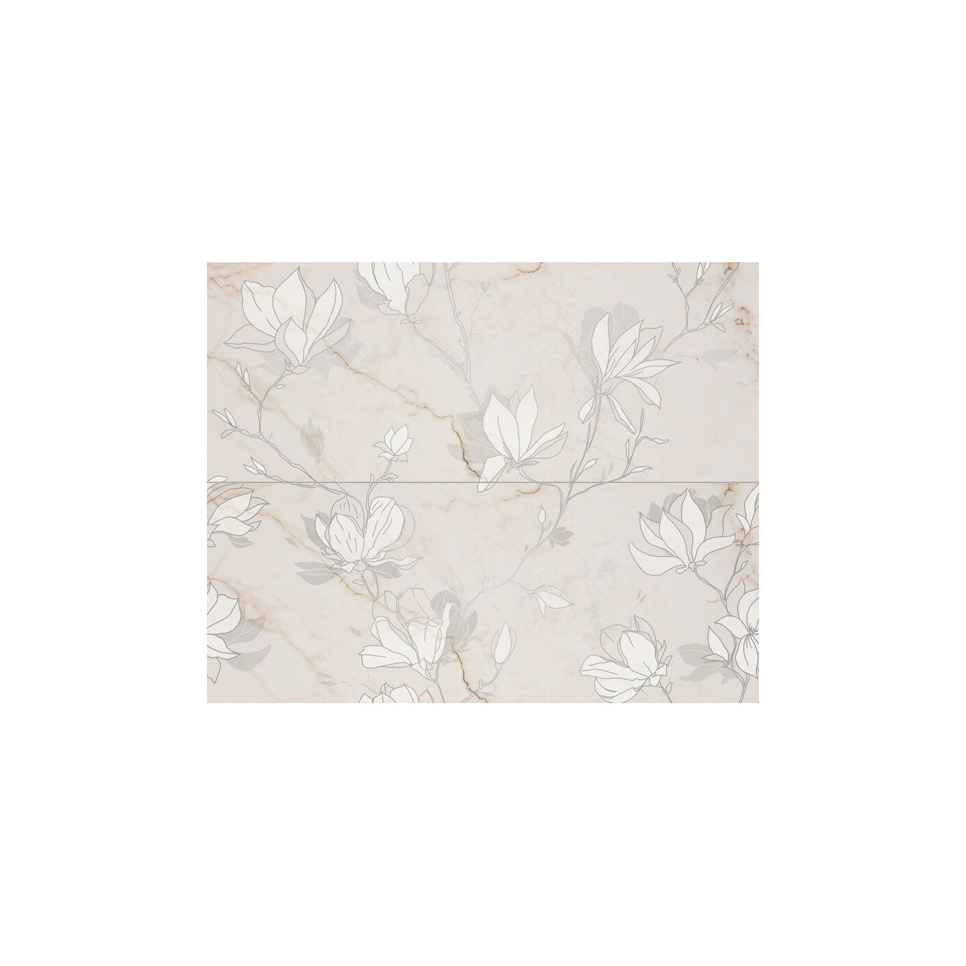Dekor Ścienny Liberte Fleur 2-elementowy 74,8x59,8 Tubądzin gr. 10mm