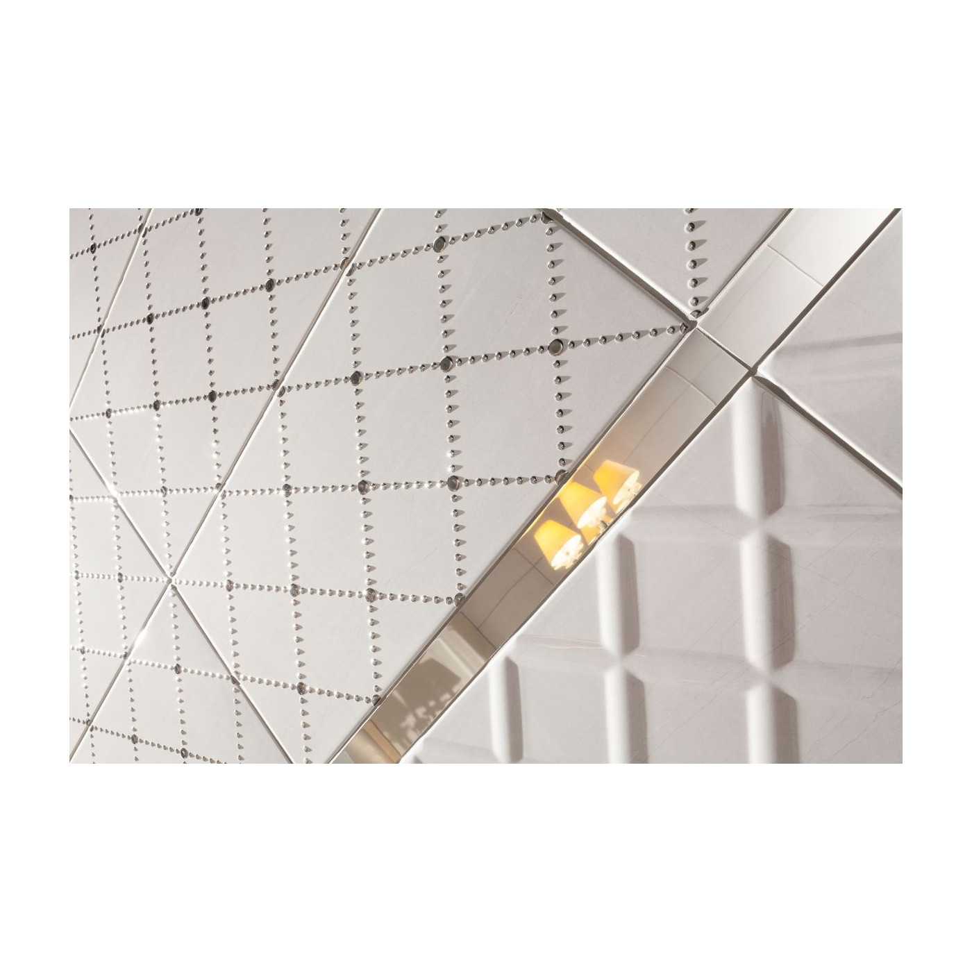 Dekor Ścienny Idylla White 60,8x30,8 Tubądzin Domino