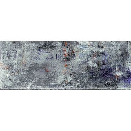 Dekor szklany Grunge Blue A 32,8x89,8 Tubądzin