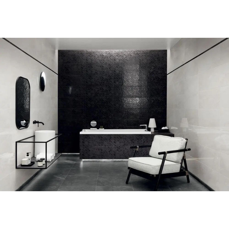 Dekor ścienny Modern Basalt Black 29,8x74,8 Tubądzin