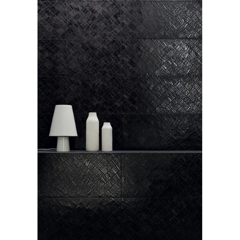 Dekor ścienny Modern Basalt Black 29,8x74,8 Tubądzin