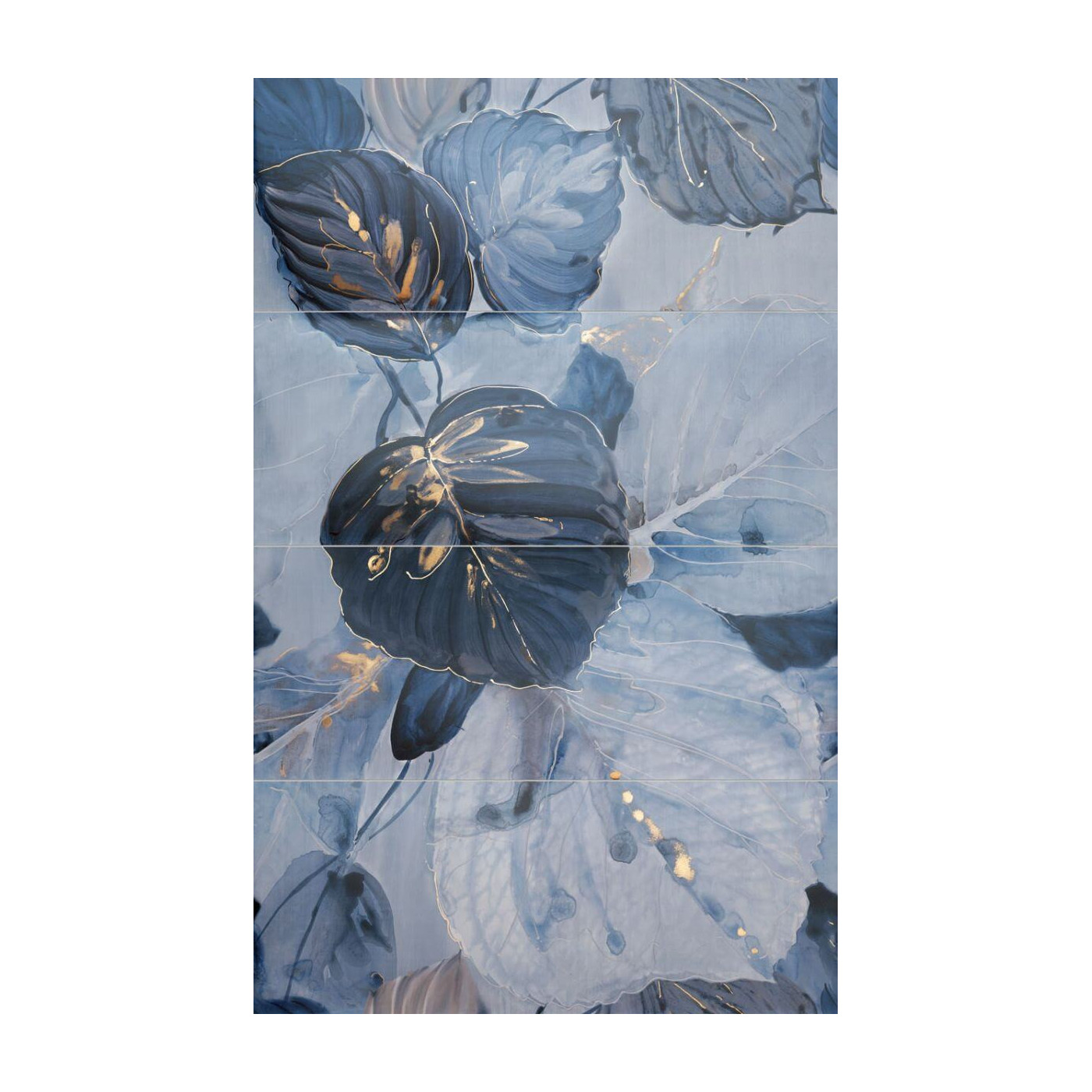 Dekor Ścienny 4-elementowy Blue Stone 74,8x119,8 gr. 10mm  Tubądzin
