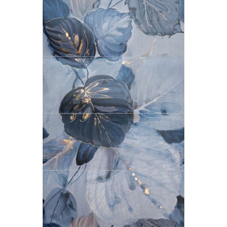Dekor Ścienny 4-elementowy Blue Stone 74,8x119,8 gr. 10mm  Tubądzin
