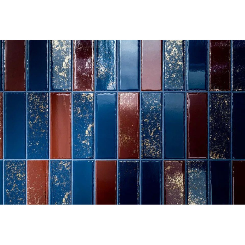 Dekor Ścienny Blue Stone Bar Burgundy 23,7x7,8 gr. 9.1 mm  Tubądzin
