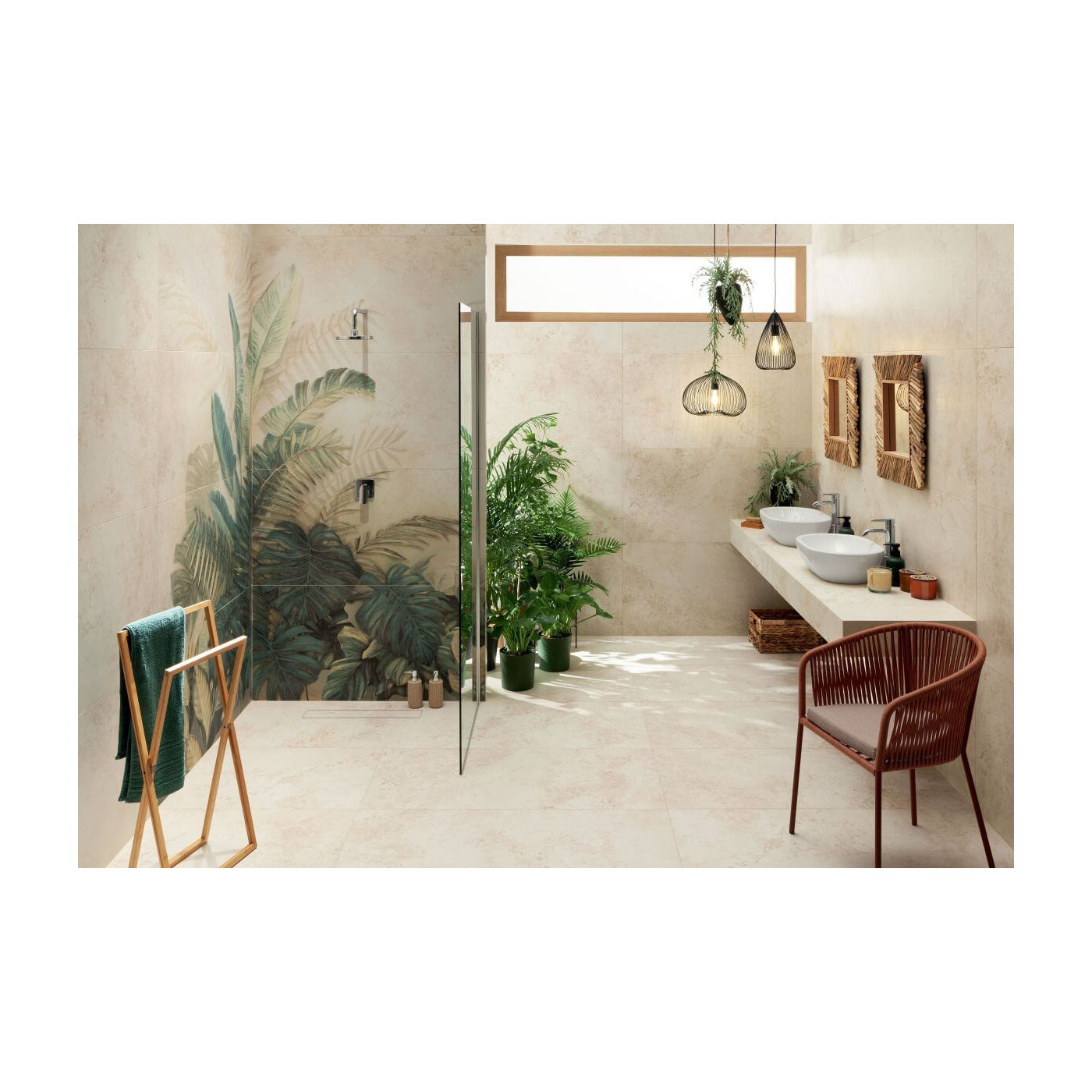 Dekor Alabaster Shine Leaves A Element 2 119,8x59,8 Tubądzin Domino