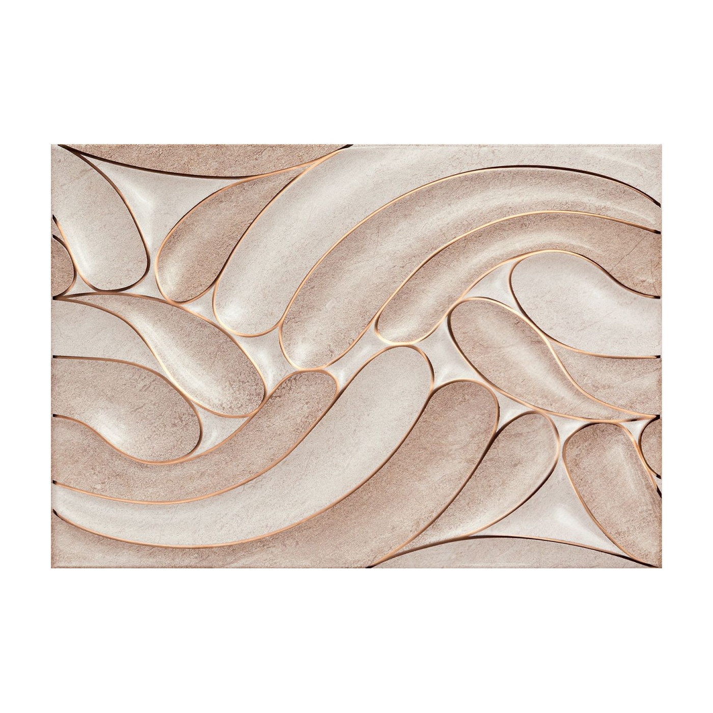 Dekor Ścienny Navara Beige 25x36 Tubądzin Domino