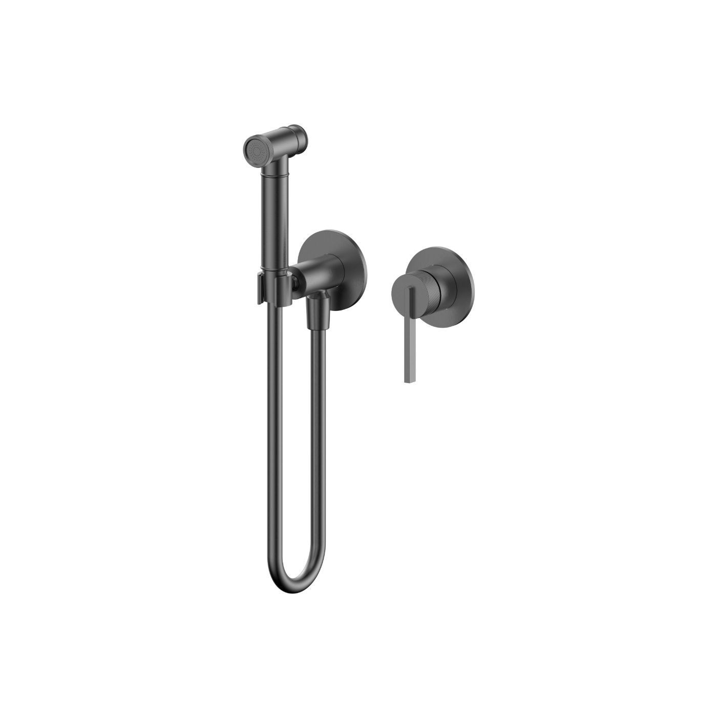 Zestaw Bidetta Ścienna Ori Gun Metal 08021BN Emporia