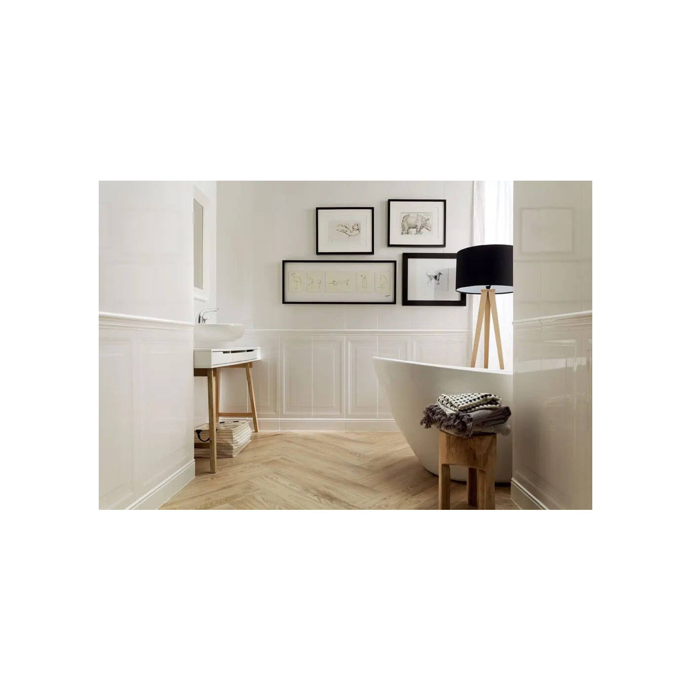 Listwa Ścienna Royal Place White 1 29,8x11,5 Tubądzin