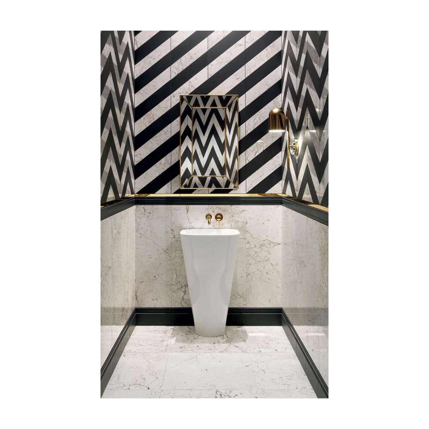 Listwa Ścienna Sophisticated White Right 41,7x9,8 gr. 10mm Tubądzin Zień
