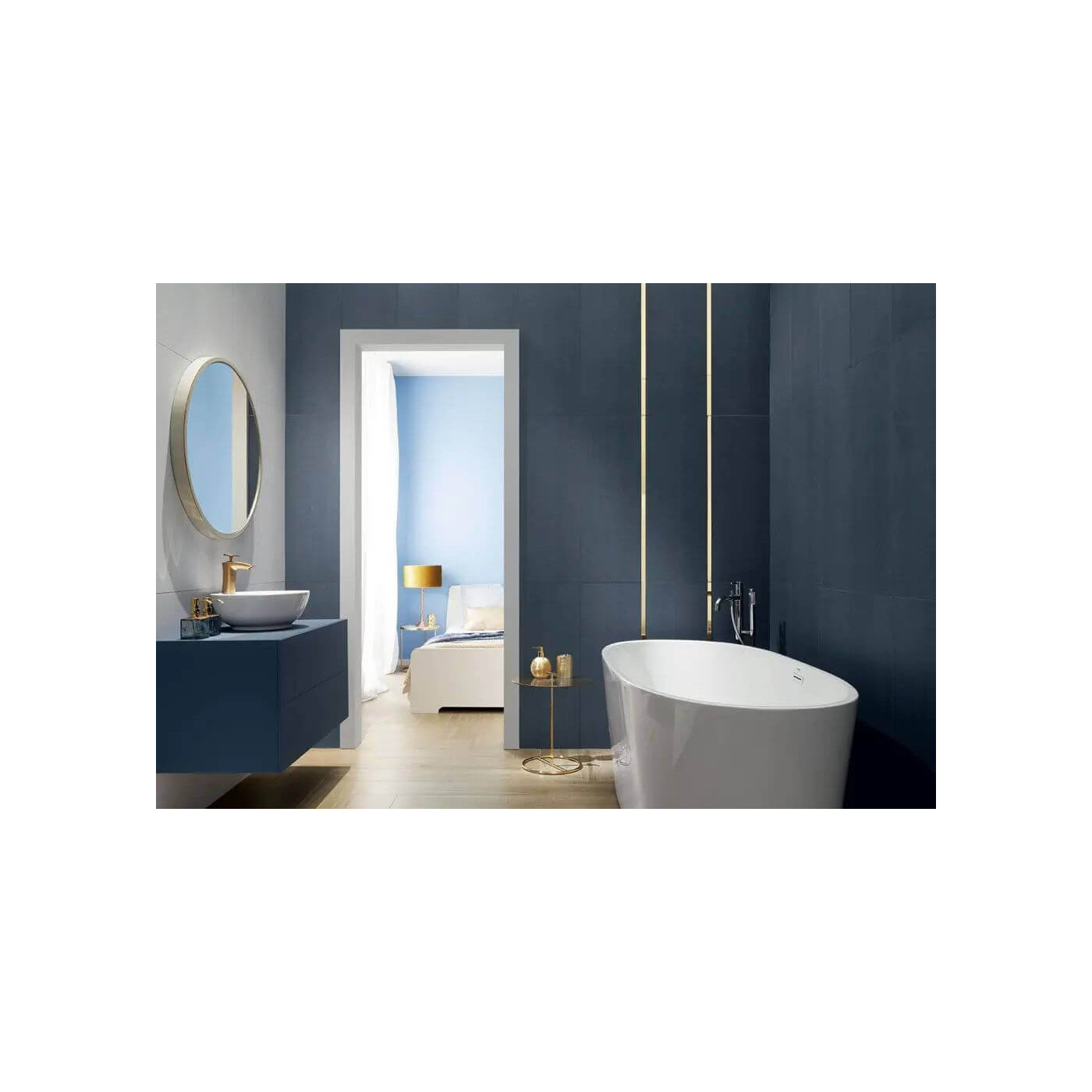 Listwa Ścienna House of Tones Steel Gold 2 Poler 119,8x2,3 Tubądzin