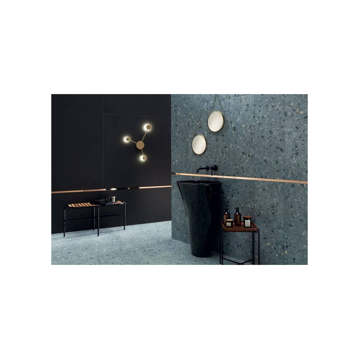 Listwa Ścienna Steel Copper 3 89,8x2,3 Tubądzin