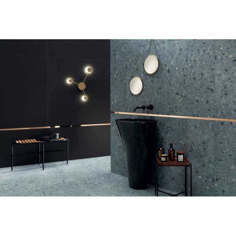 Listwa Ścienna Steel Copper 3 89,8x2,3 Tubądzin