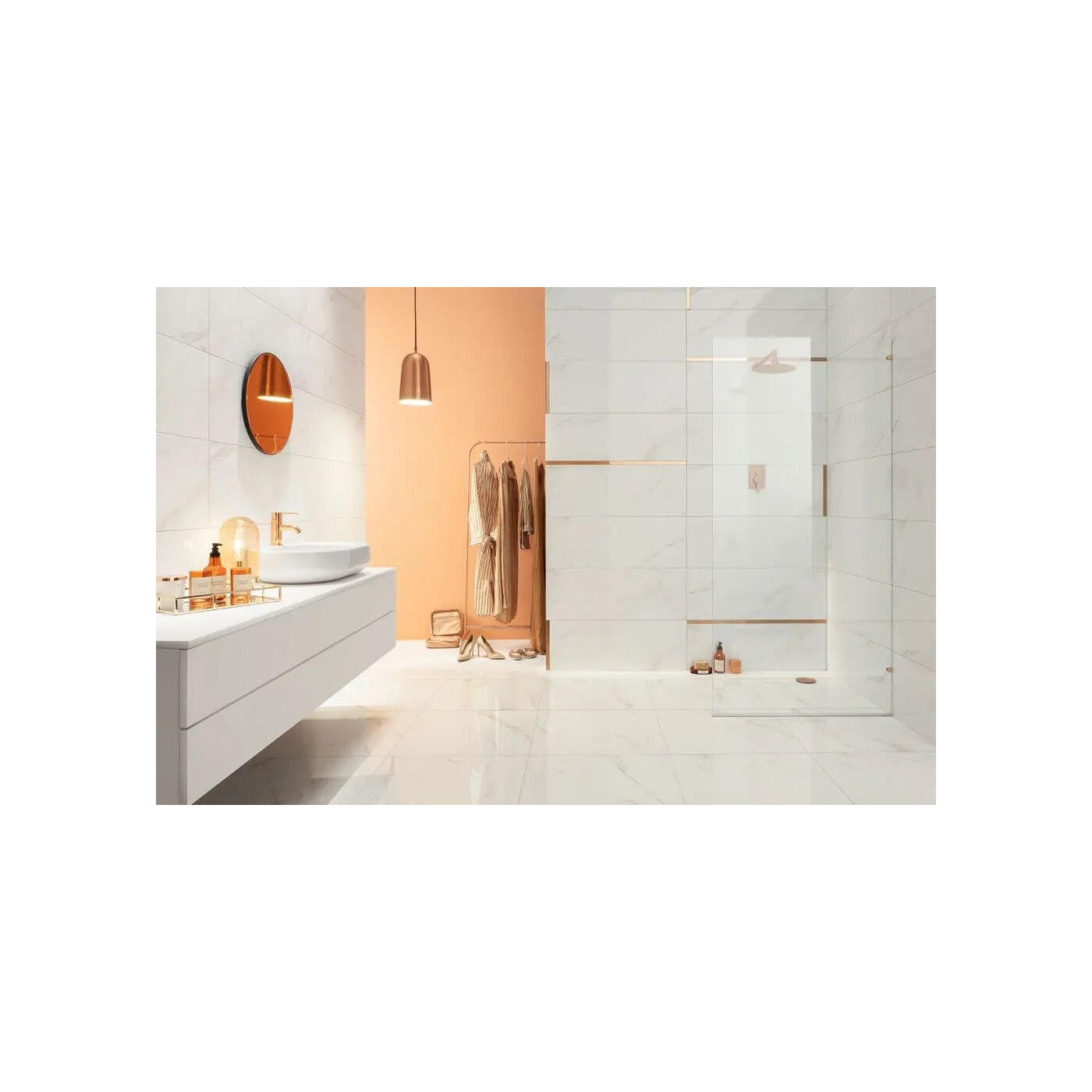Listwa Ścienna Steel Copper 3 89,8x2,3 Tubądzin