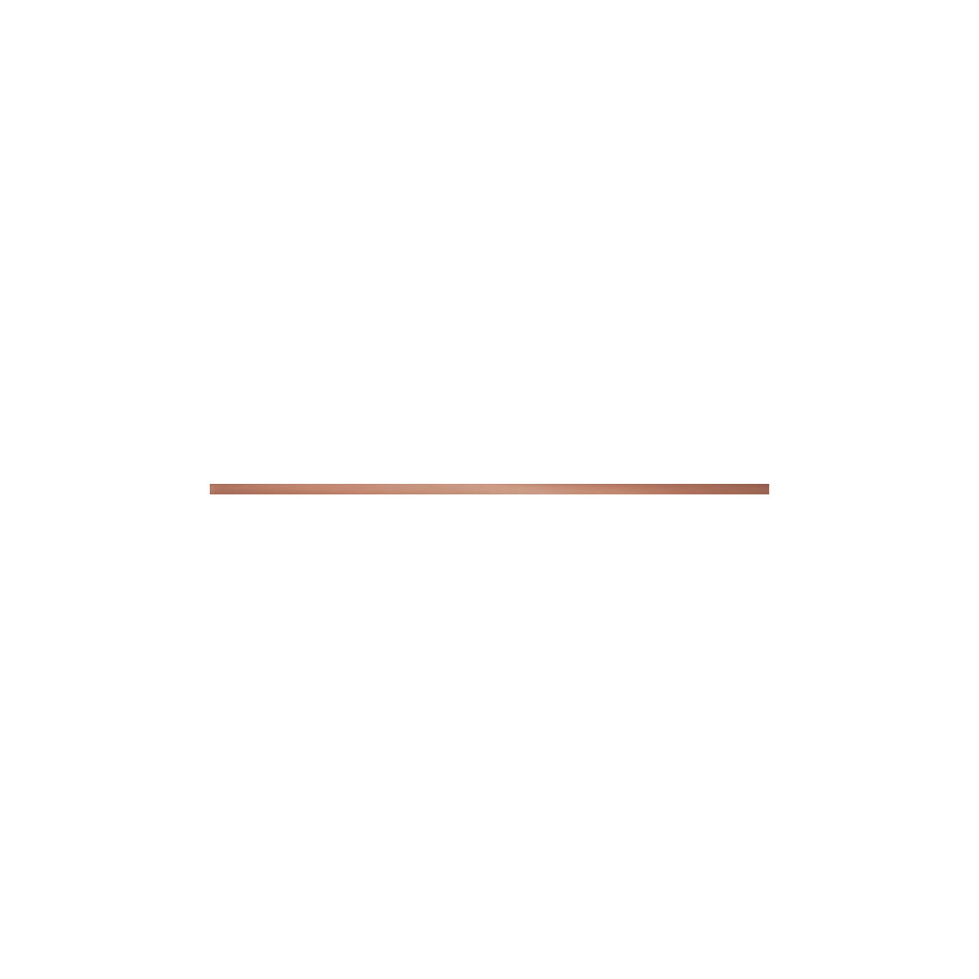 Listwa Ścienna Steel Copper 4 119,8x2,3 gr. 10mm Tubądzin