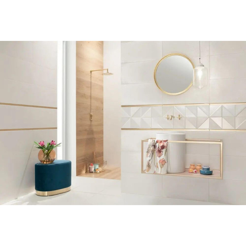 Listwa Ścienna Glass Gold 59,8x2,3 Tubądzin