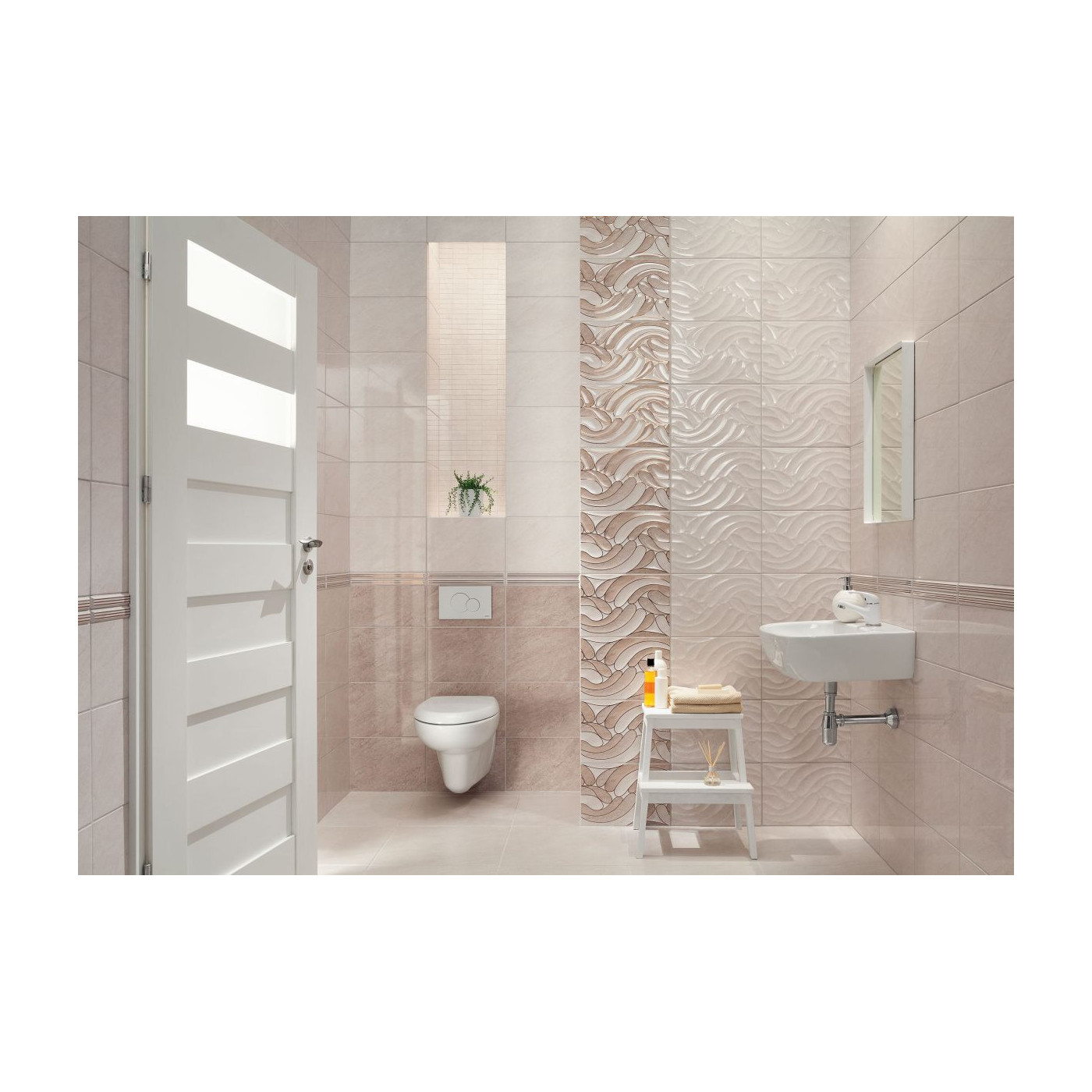 Listwa Ścienna Navara Beige STR 36x2,8 Tubądzin Domino