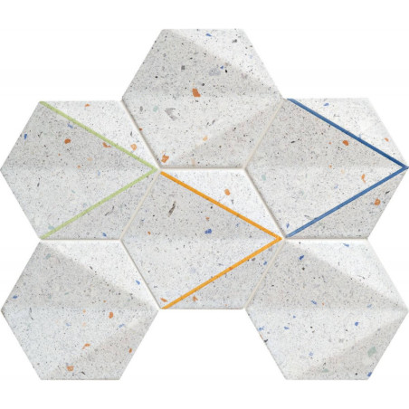 Mozaika ścienna Dots Grey 29,8x22,1 Tubądzin