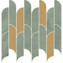 Mozaika Ścienna Tissue Green 29,8x27,2 gr. 10mm Tubądzin