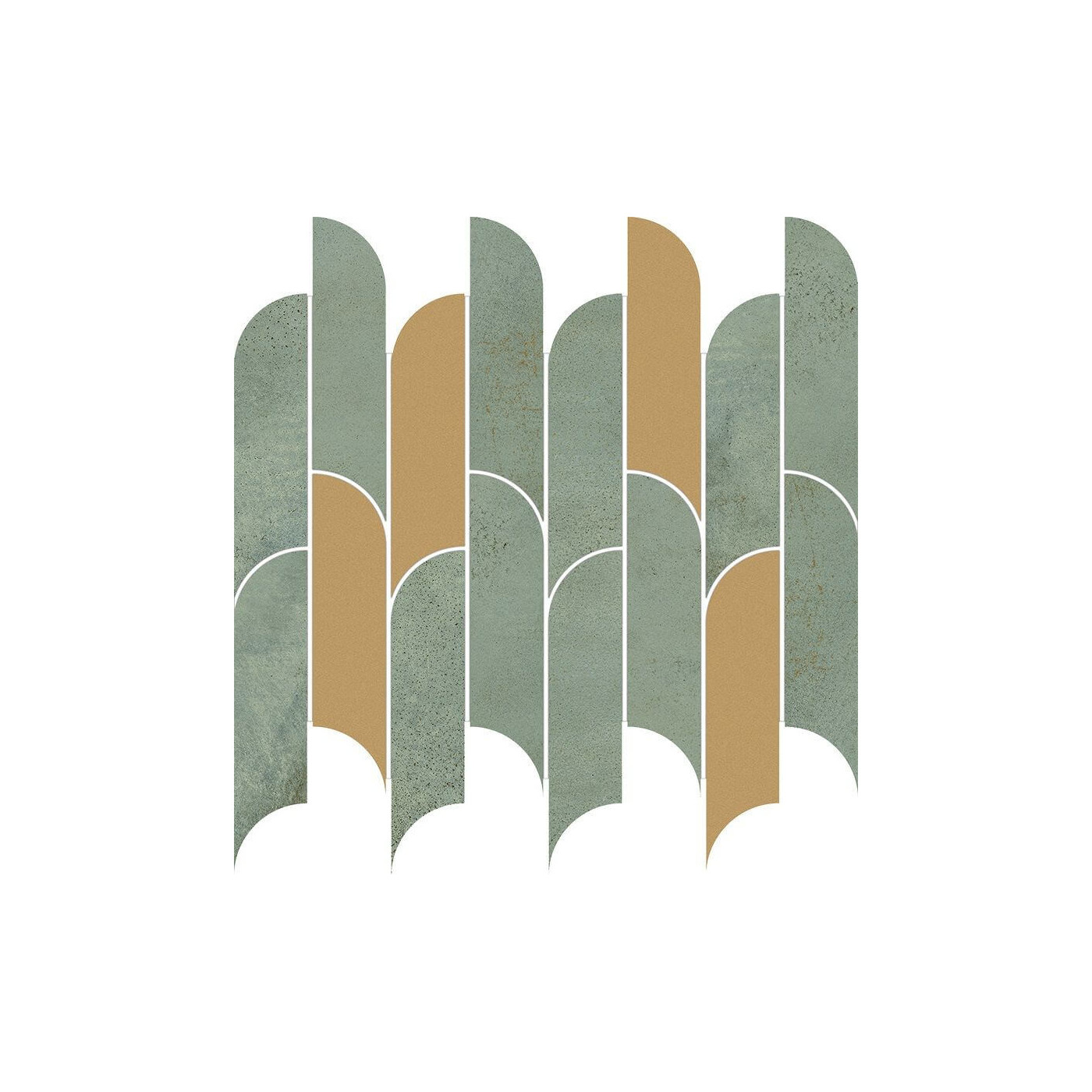 Mozaika Ścienna Tissue Green 29,8x27,2 gr. 10mm Tubądzin