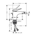 Bateria Bidetowa Vivenis Czarny Matowy 75200670 Hansgrohe