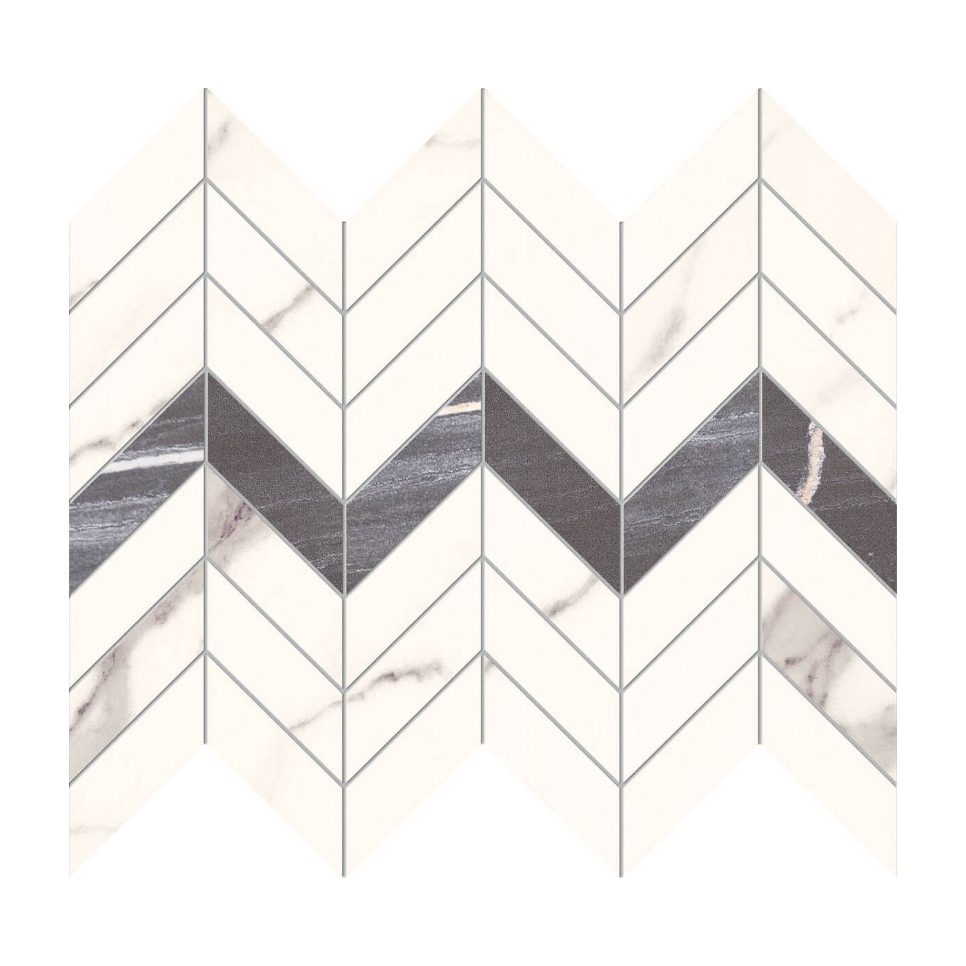 Mozaika Bonella White 29,4x24,6 Domino