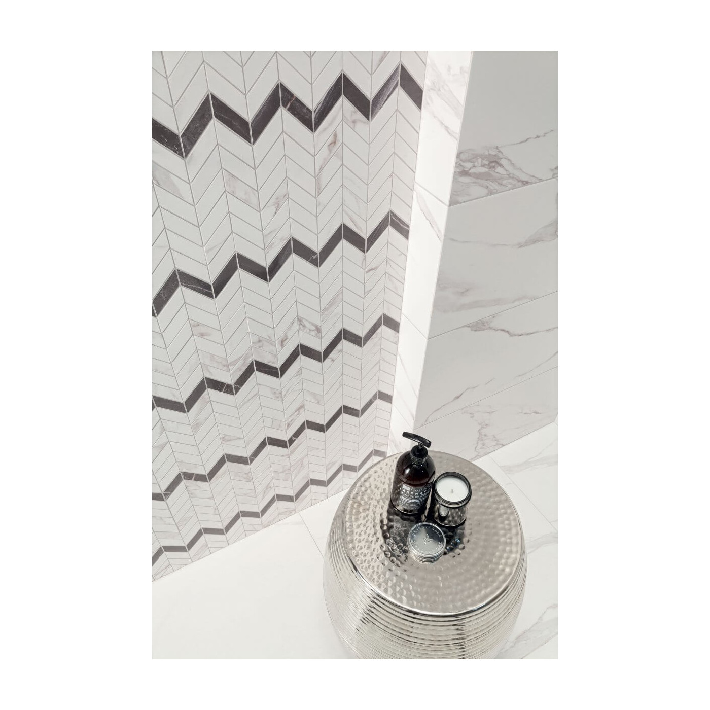 Mozaika Bonella White 29,4x24,6 Domino
