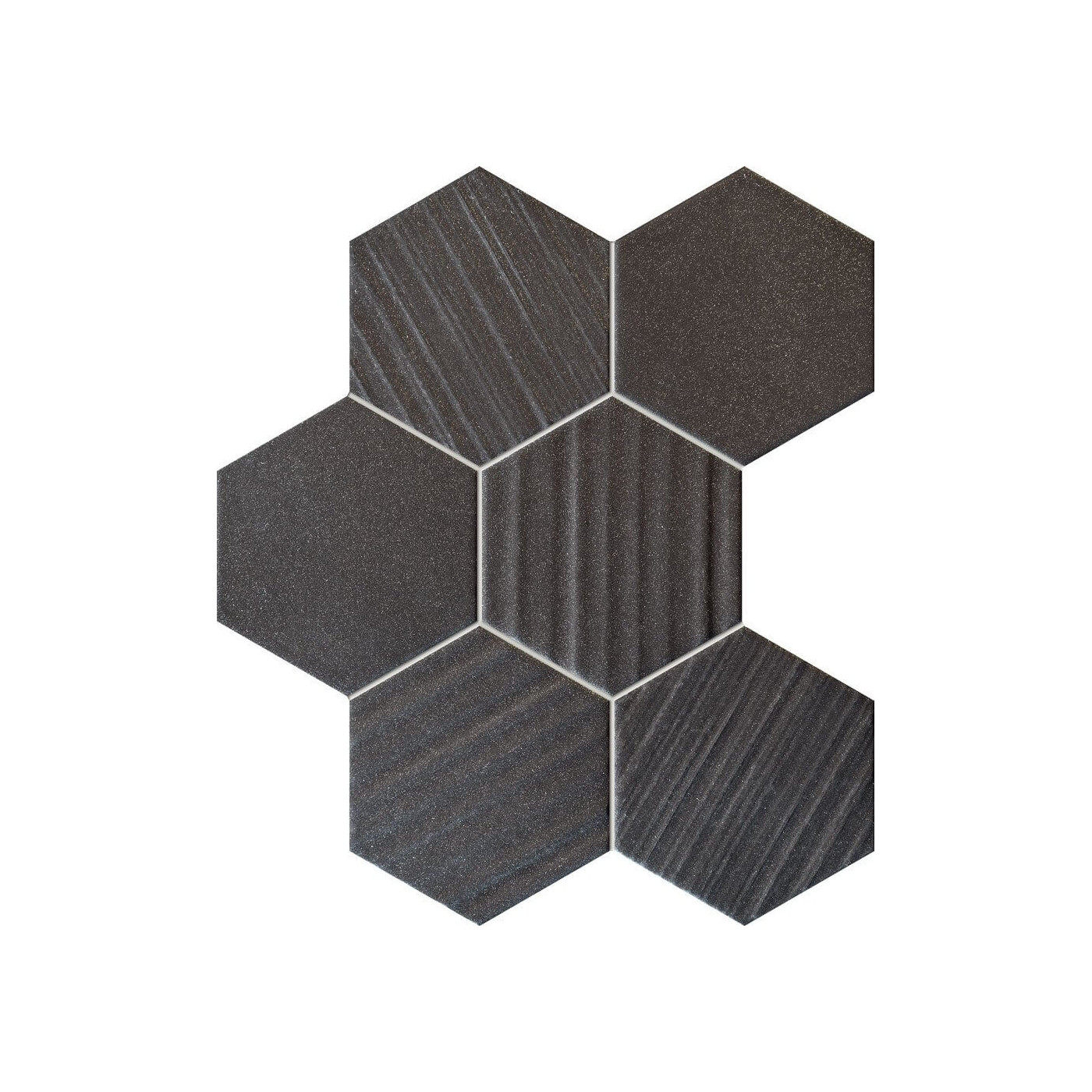 Mozaika Hexagon Horizon Black 28,9x22,1 Tubądzin