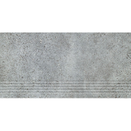 Stopnica podłogowa Otis Grey 59,8x29,8 Tubądzin Domino