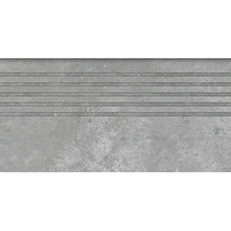 Stopnica Podłogowa Epoxy Graphite Mat 59,8x29,6 gr.10mm Tubądzin
