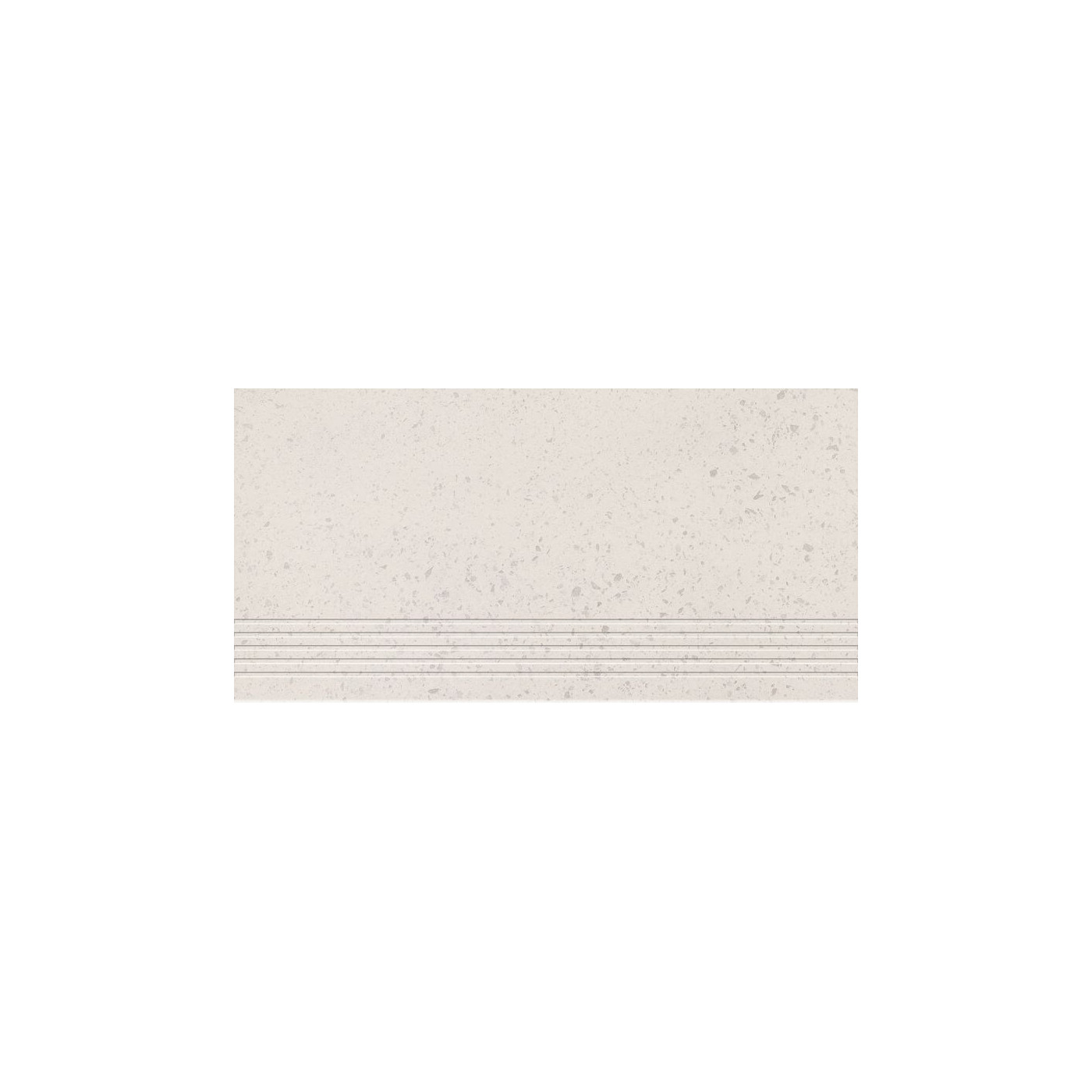 Stopnica Podłogowa Otis White Mat 59,8x29,8 gr.8mm Tubądzin Domino