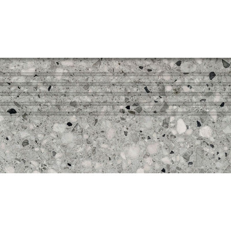 Stopnica Macchia Graphite Mat 59,8x29,8 gr. 11mm Tubądzin