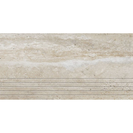 Stopnica Podłogowa Travertino 59,8x29,6 gr. 8mm Tubądzin