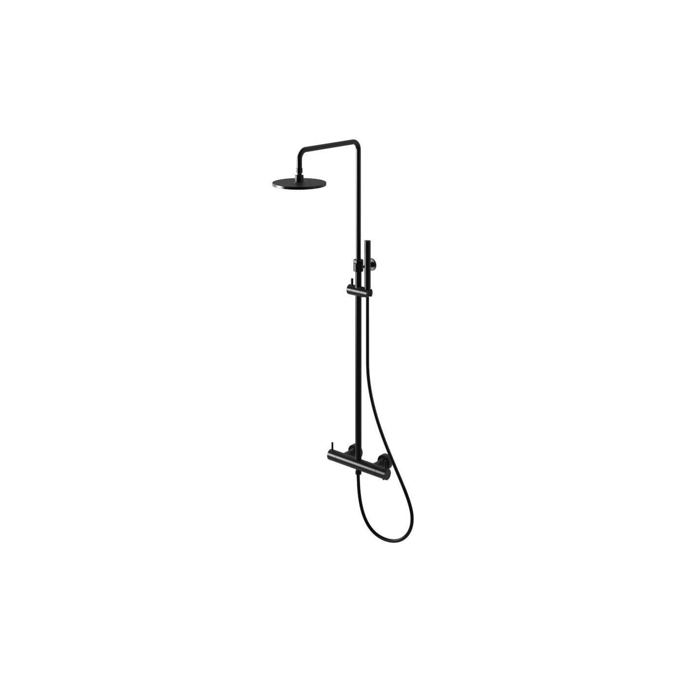 Zestaw Prysznicowy Z Termostatem Axel Black QW273A Kohlman