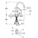 Bateria Jednouchwytowa Kuchenna 1/2" Concetto 32663003 Grohe