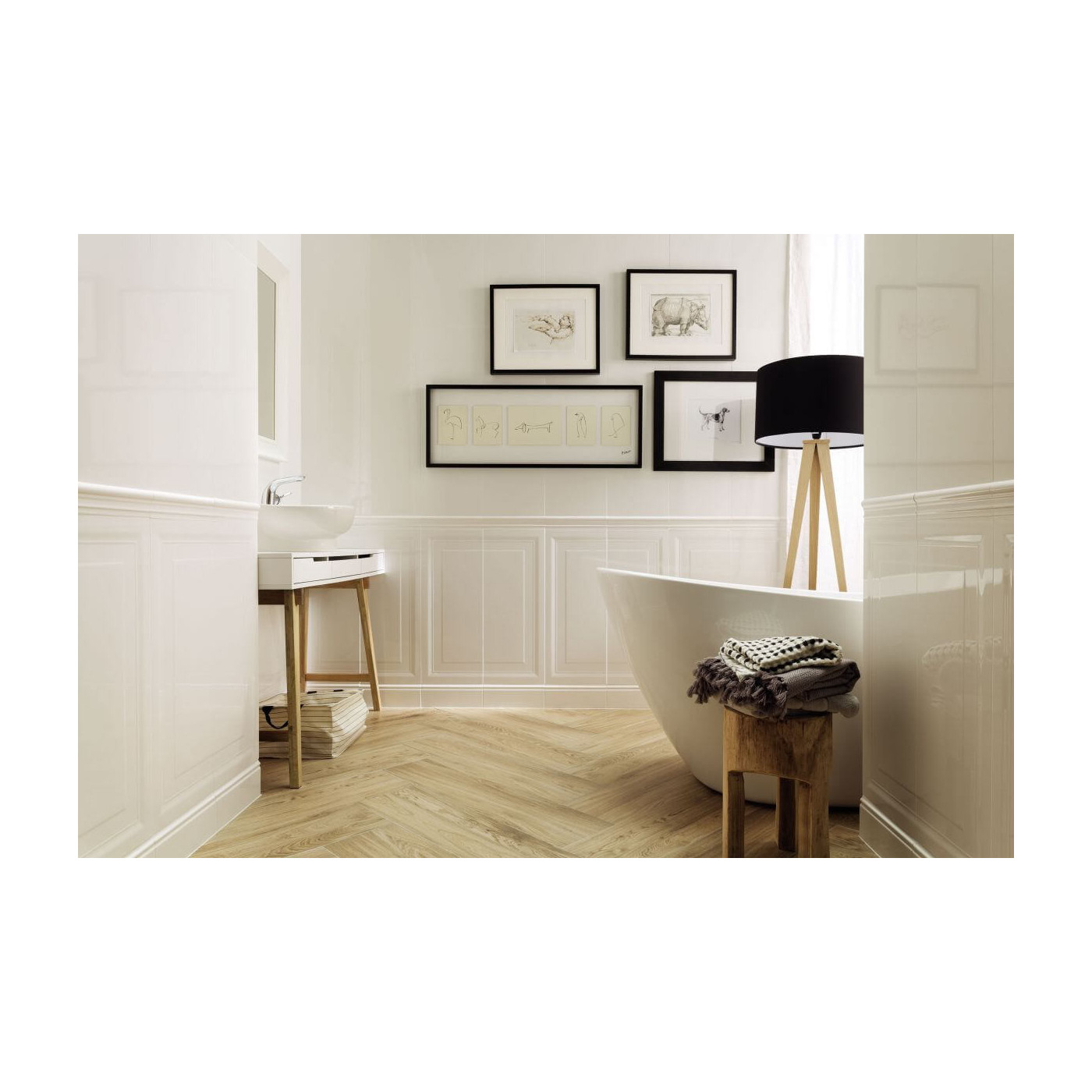 Płytka Ścienna Essent White 74,8x29,8 Tubądzin