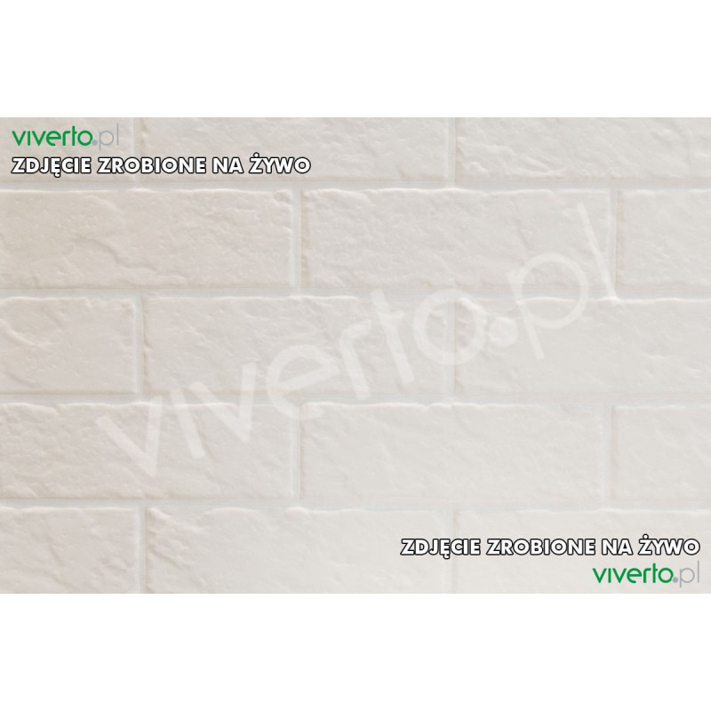 Płytka Ścienna All In White 6 STR 23,7x7,8 Tubądzin