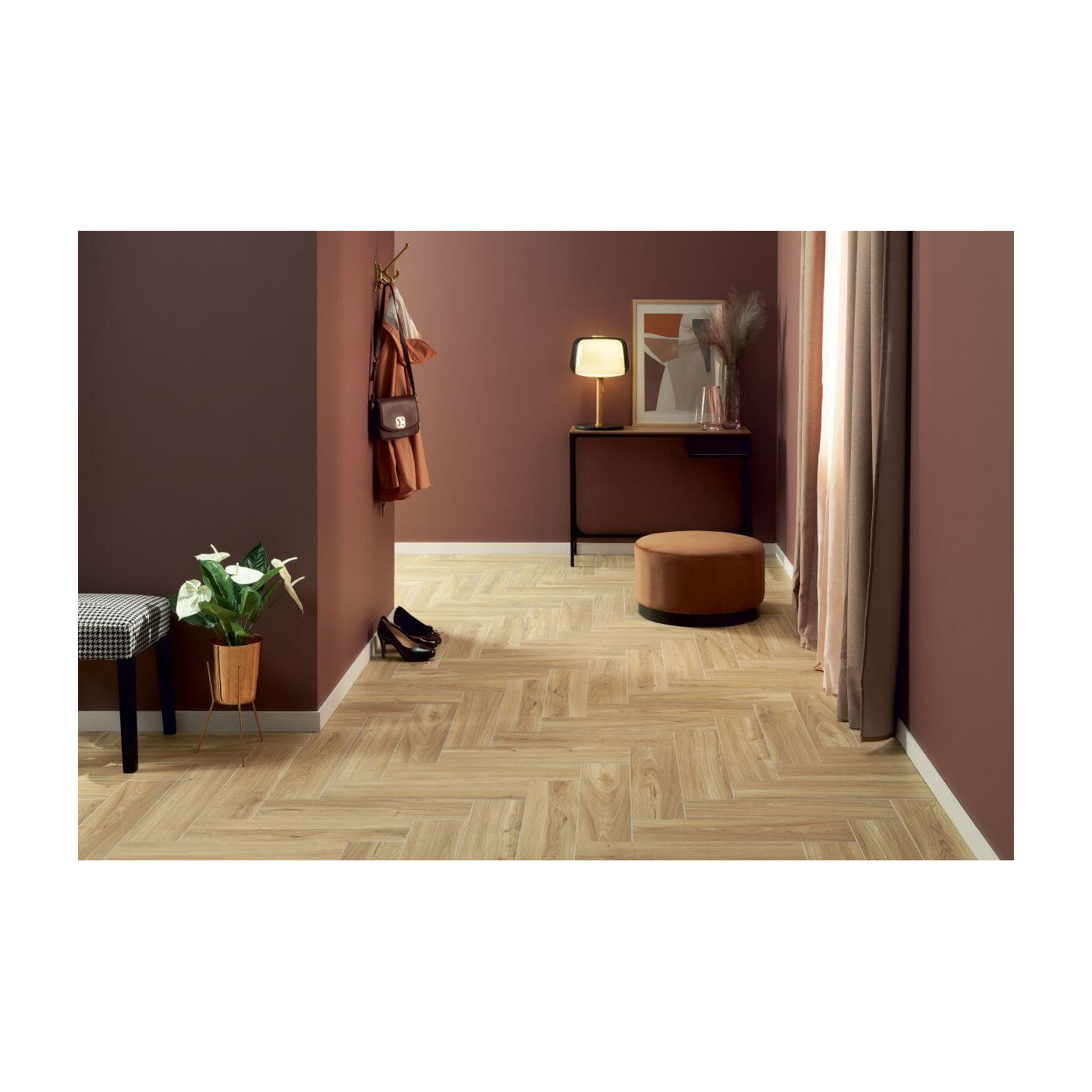 Płytka Salia Beige Strukturalna 59,8x14,8 Tubądzin Domino