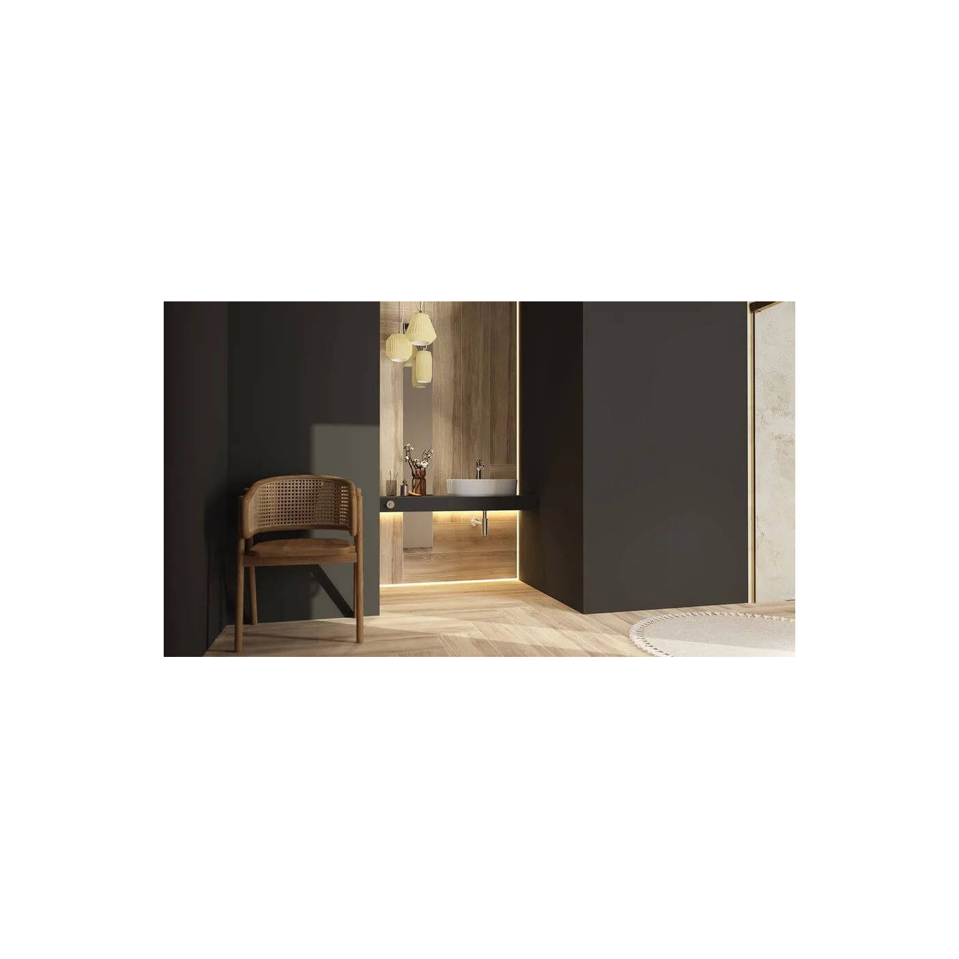 Płytka Podłogowa Alami Beige STR 119,8x19 gr. 8mm Tubądzin