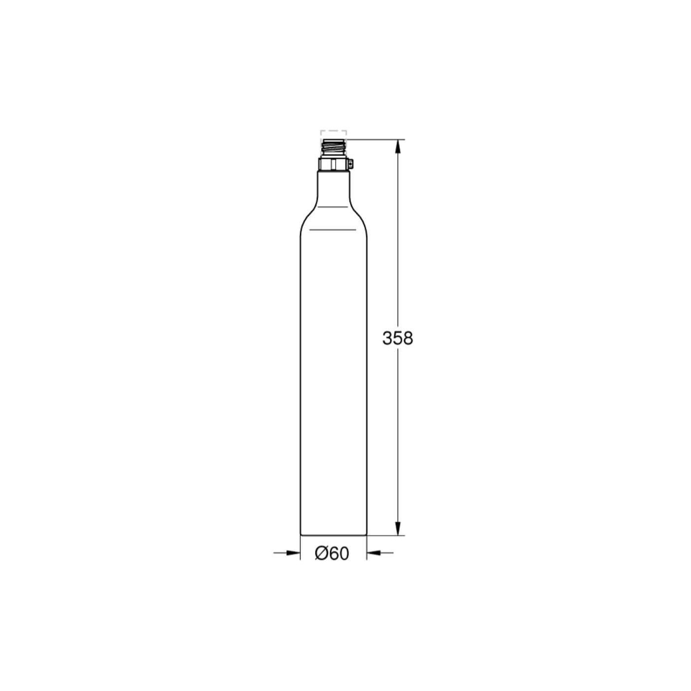 Zestaw Startowy Butli CO2 425G (4 sztuki) 40422000 Grohe