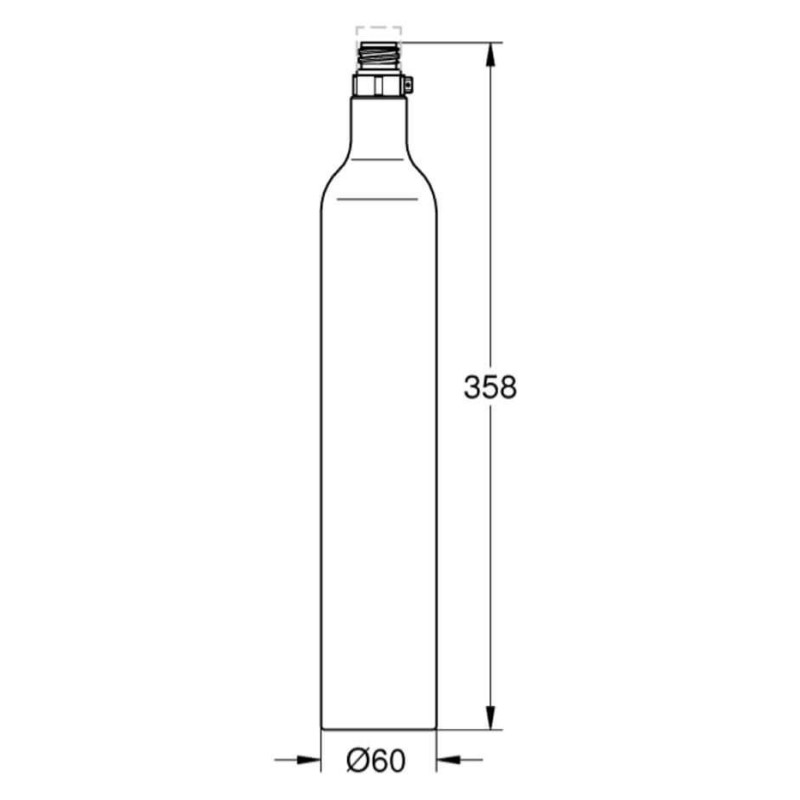 Zestaw Startowy Butli CO2 425G (4 sztuki) 40422000 Grohe