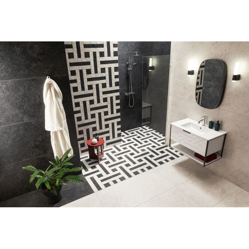 Płytka Vanilla White Struktura 59,8x59,8 Tubądzin Domino